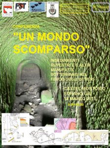 Conferenza: Un Mondo Scomparso, insediamenti rupestri e altri manufatti sotterranei nel Feudo degli Ottieri.