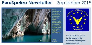 Euro Speleo newsletter Settembre 2019