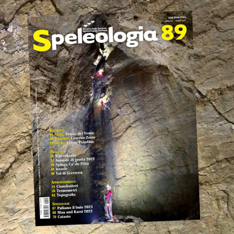 In distribuzione il numero 89 della rivista Speleologia