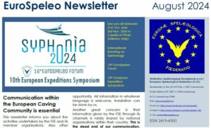 Euro Speleo newsletter Agosto 2024