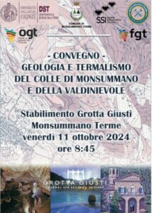 Convegno “Geologia e Termalismo del Colle di  Monsummano e della Valdinievole”