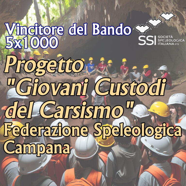 Bando 5×1000 edizione 2024 assegnato alla Federazione Speleologica Campana